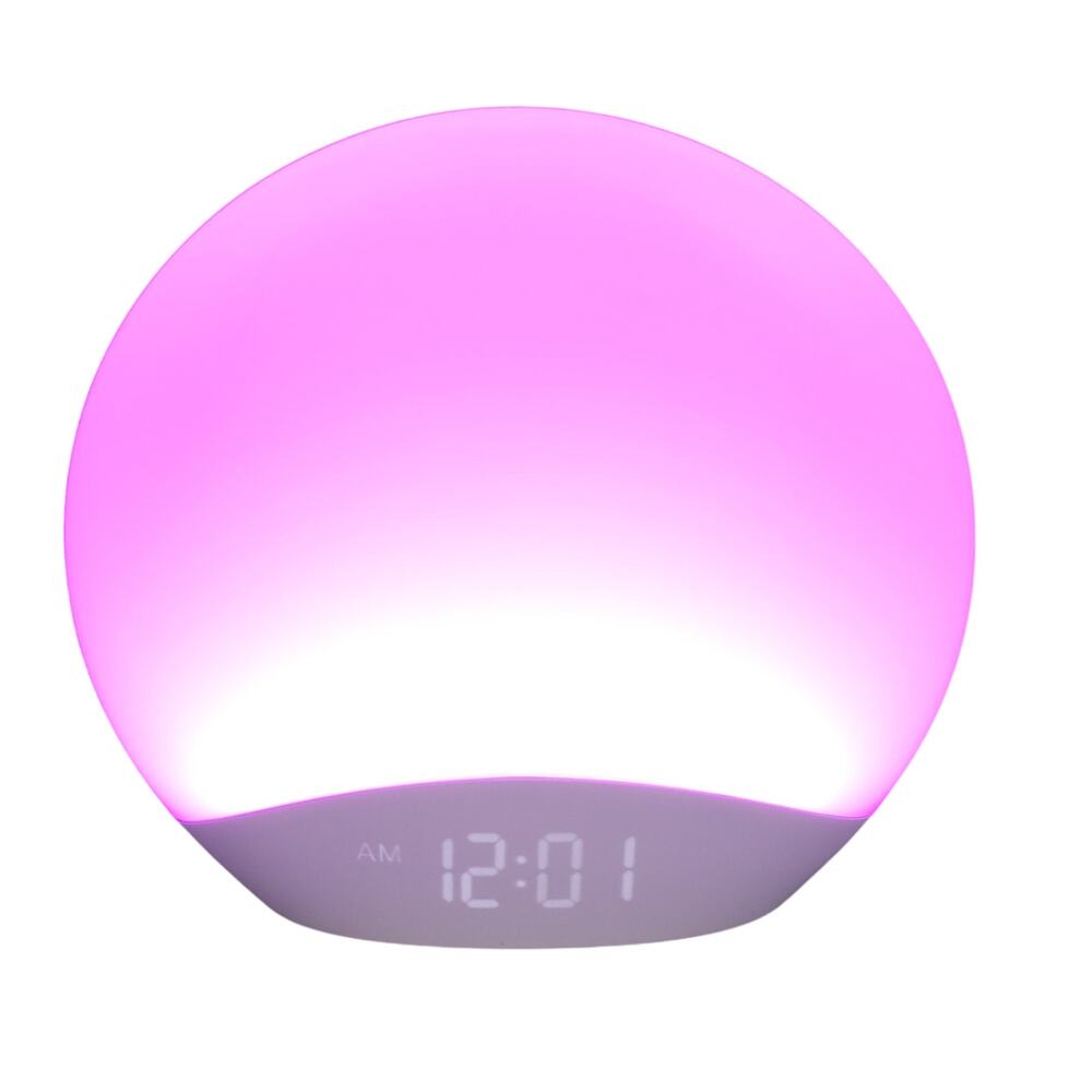 Reacher R7 Sunrise Alarm Clock Sound Machine Night Light Sleep Aid White EUC - Picture 8 of 12